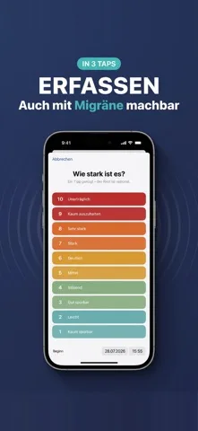 Migräne App – Attacke in drei Taps erfassen