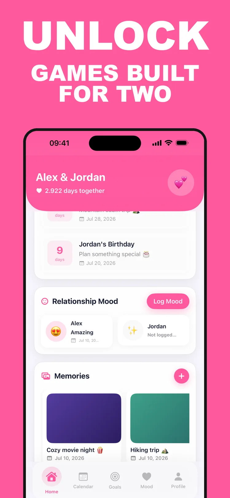 CoupleGoals – couple games and daily question