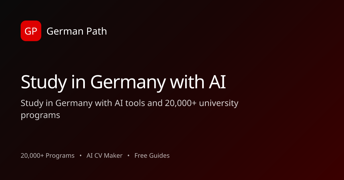 German Path – Study in Germany: 20,000+ Programs, AI Tools & Free Guides